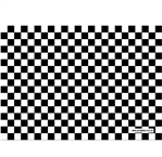Individuales a cuadros. Blanco y negro 8u